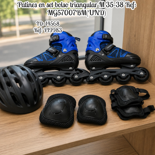 Patines en set bolso triangular M 35-38 Ref: MG57007BM(UND)