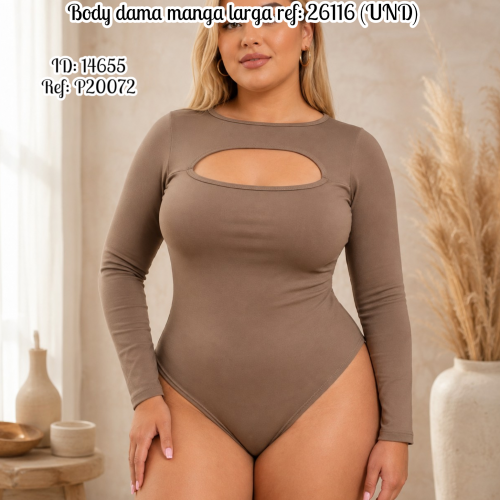 Body dama manga larga ref: 26116 (UND)