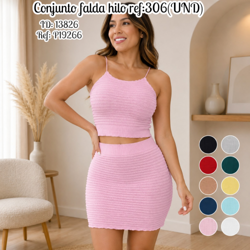 Conjunto falda hilo ref:306(UND)
