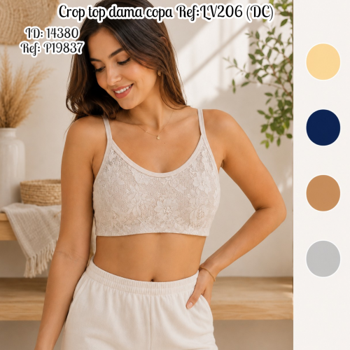 Crop top dama copa Ref:LV206 (DC)