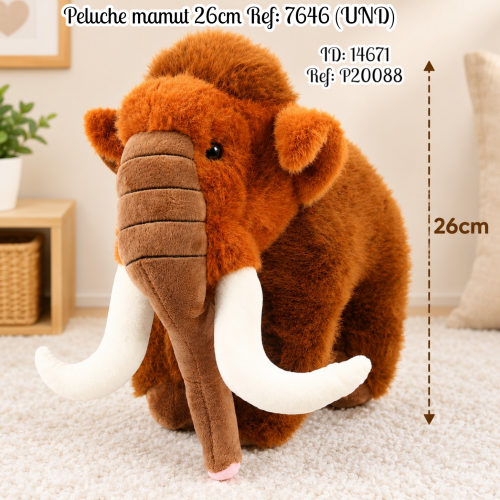 Peluche mamut  26cm Ref: 7646 (UND)
