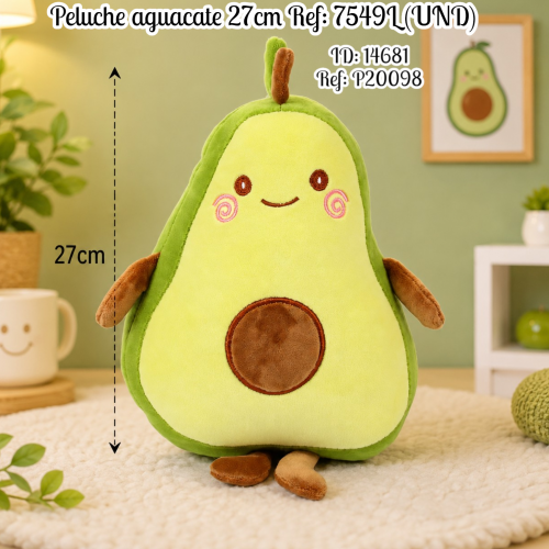 Peluche aguacate 27cm  Ref: 7549L (UND)