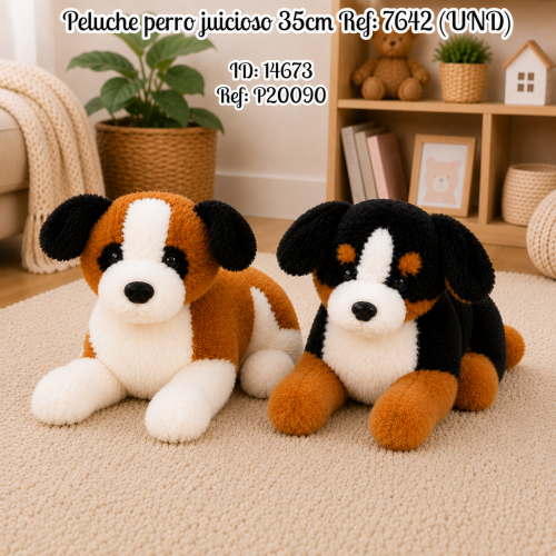 Peluche perro juicioso 35cm  Ref: 7642 (UND)