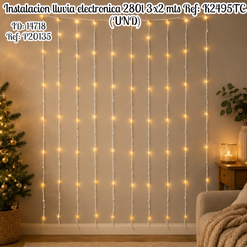 Instalacion lluvia electronica 280l 3x2 mts Ref: K2495TC (UND)