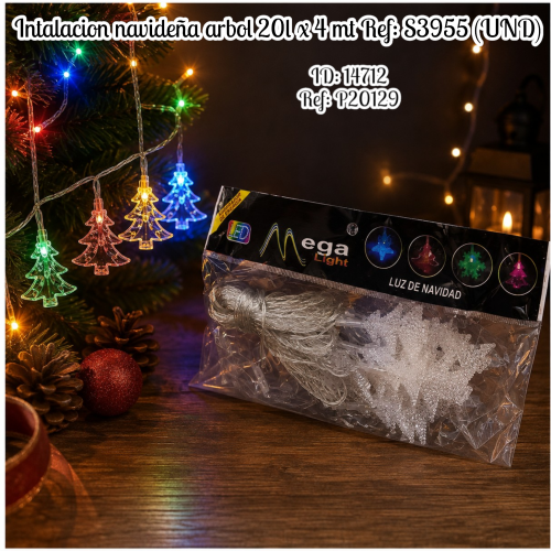 Intalacion navideña arbol 20l x 4 mt Ref: S3955 (UND)