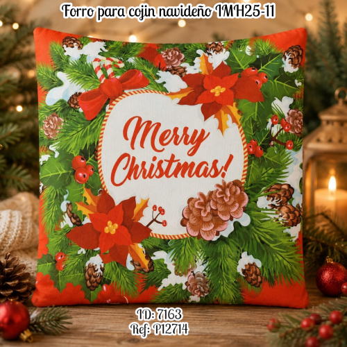Forro para cojin navideño IMH25-11