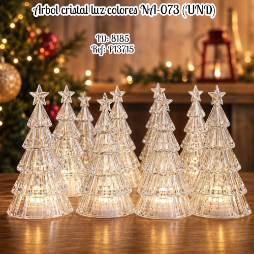 Arbol cristal luz colores NA-073 (UND)