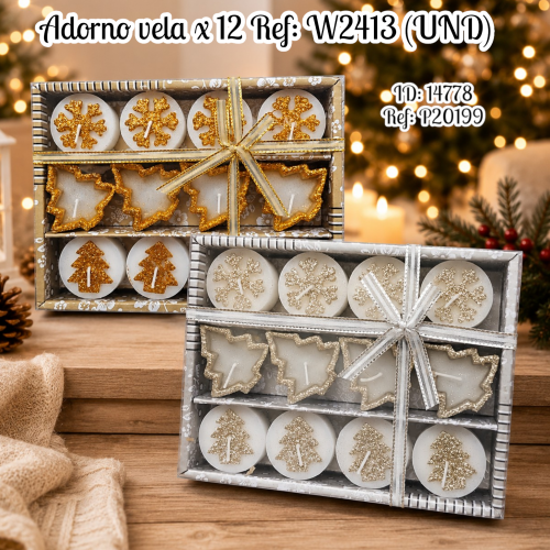 Adorno vela x 12 Ref: W2413 (UND)