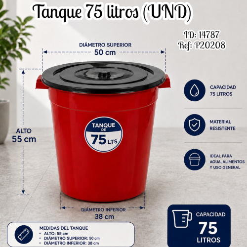 Tanque 75 litros (UND)