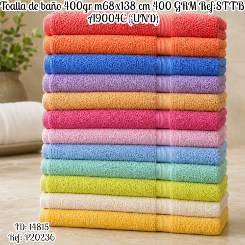 Toalla de baño 400gr m68x138 cm 400 GRM Ref:STTB-A9004C (UND)