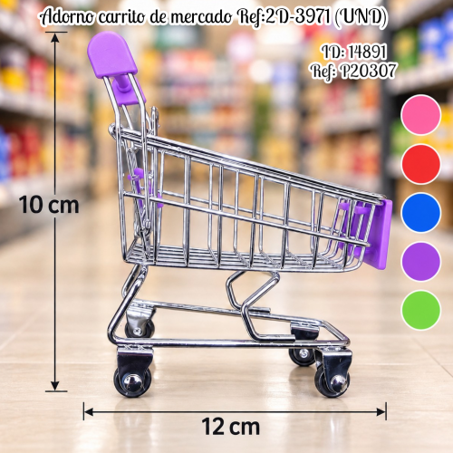 Adorno carrito de mercado Ref:2D-3971 (UND)
