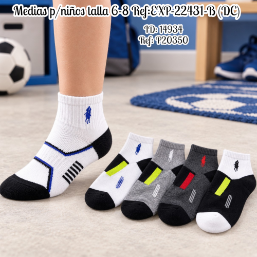Medias p/niños talla 6-8 Ref:EXP-22431-B (DC)