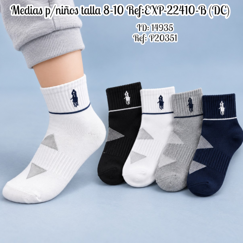 Medias p/niños talla 8-10 Ref:EXP-22410-B (DC)