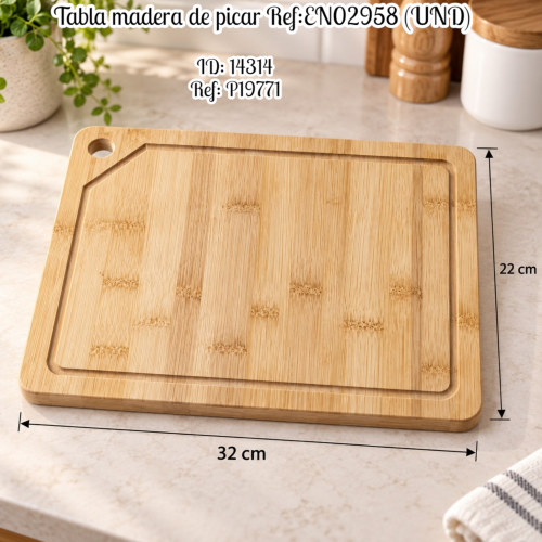 Tabla madera de picar Ref:EN02958 (UND)
