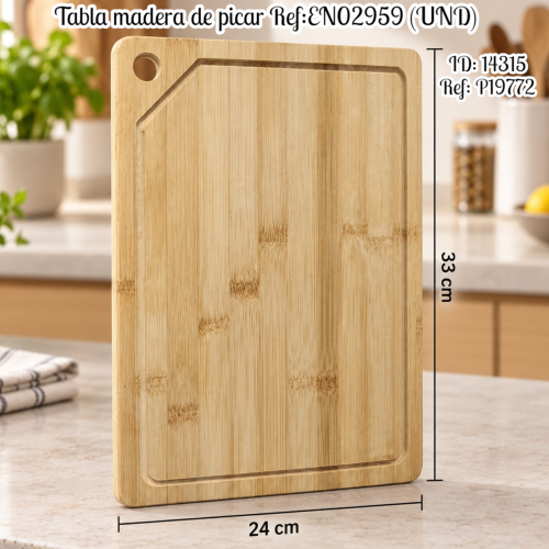 Tabla madera de picar Ref:EN02959 (UND)