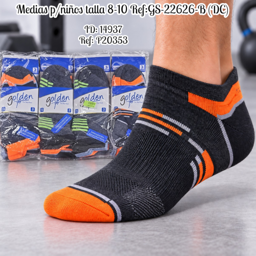 Medias p/niños talla 8-10 Ref:GS-22626-B (DC)