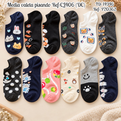Media valeta pisando al por mayor – Ref. CJ406