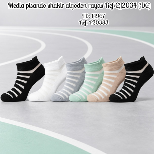 Media pisando shakir algodon rayas al por mayor – Ref. CJ2034