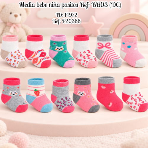 Media bebe niña pasitos Ref: BB03 (DC)