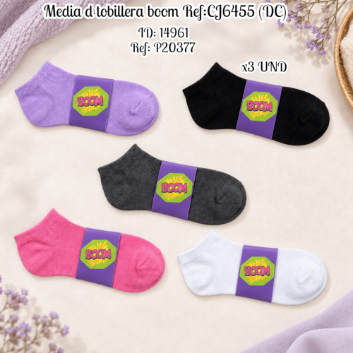 Media d tobillera boom al por mayor – Ref. CJ6455