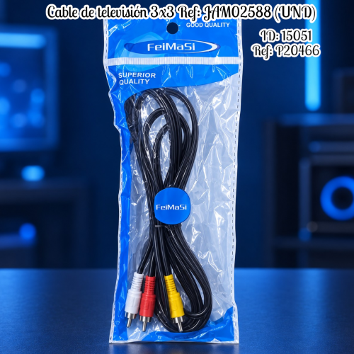 Cable de televisión 3x3 al por mayor – Ref. JAM02588