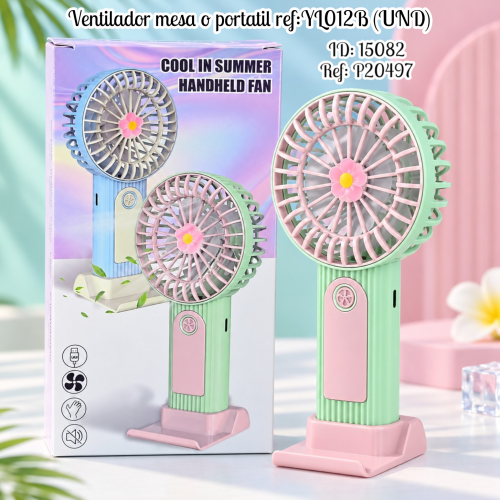 Ventilador mesa o portatil ref:YL012B (UND)