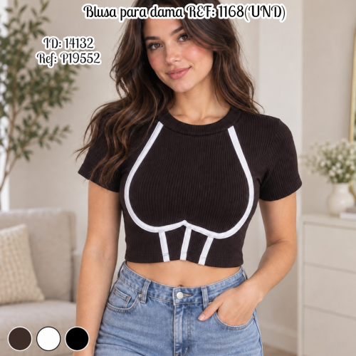 Blusa para dama REF: 1168(UND)