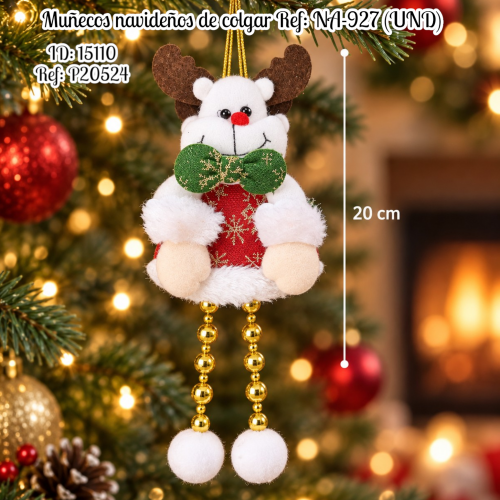 Muñecos navideños de colgar  Ref: NA-927 (UND)