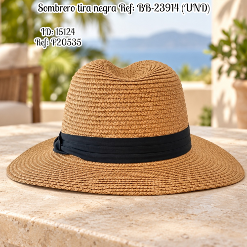 Sombrero tira negra Ref: BB-23914 (UND)