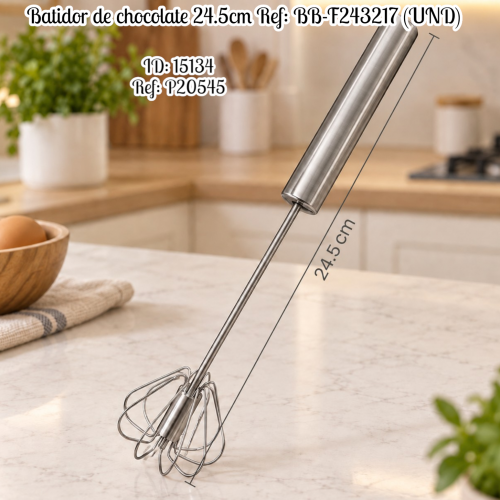 Batidor de chocolate 24.5cm Ref: BB-F243217 (UND)