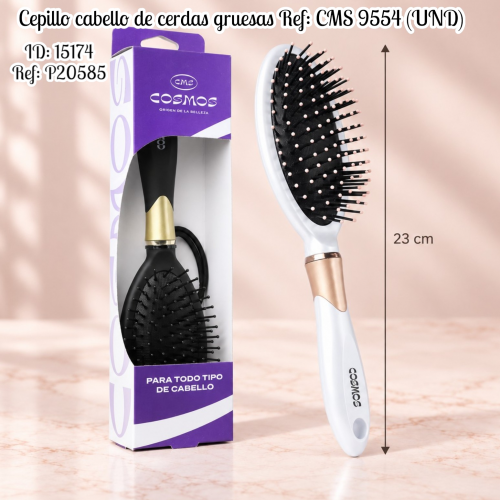 Cepillo cabello de cerdas gruesas Ref: CMS 9554 (UND)