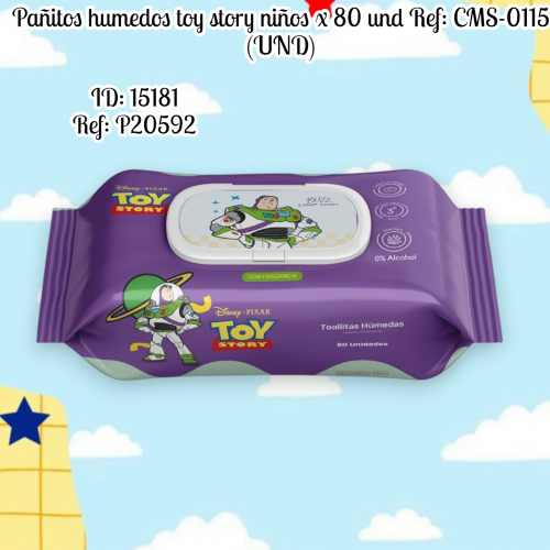 Pañitos humedos toy story niños x 80 und Ref: CMS-0115 (UND)