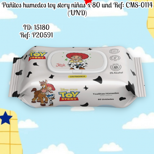 Pañitos humedos toy story niñas x 80 und Ref: CMS-0114 (UND)