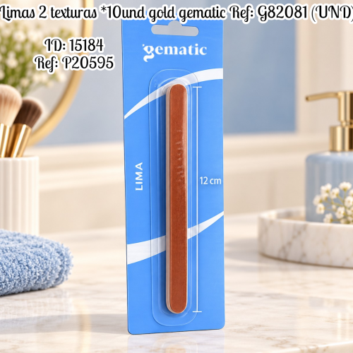 Limas 2 texturas *10und gold gematic Ref: G82081 (UND)