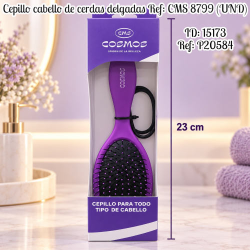 Cepillo cabello de cerdas delgadas Ref: CMS 8799 (UND)
