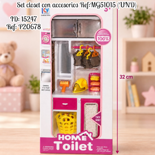 Set closet con accesorios Ref:MG51015 (UND)