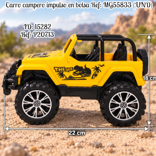 Carro campero impulso en bolsa Ref: MG55833 (UND)
