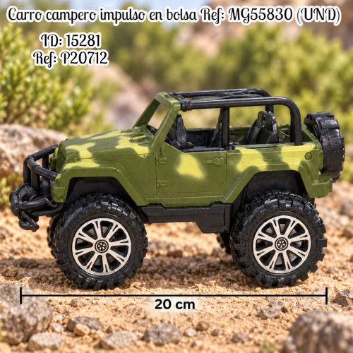 Carro campero impulso en bolsa Ref: MG55830 (UND)