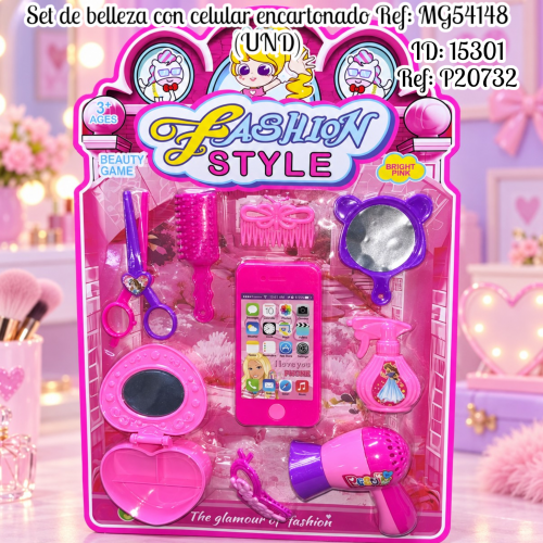 Set de belleza con celular encartonado Ref: MG54148 (UND)