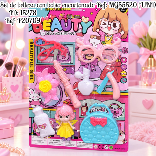 Set de belleza con bolso encartonado Ref: MG55520 (UND)