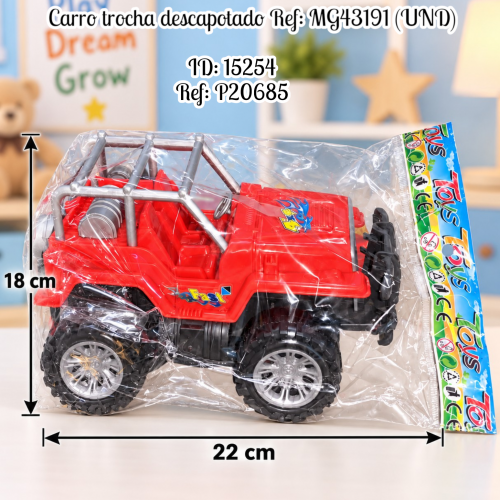 Carro trocha descapotado Ref: MG43191 (UND)