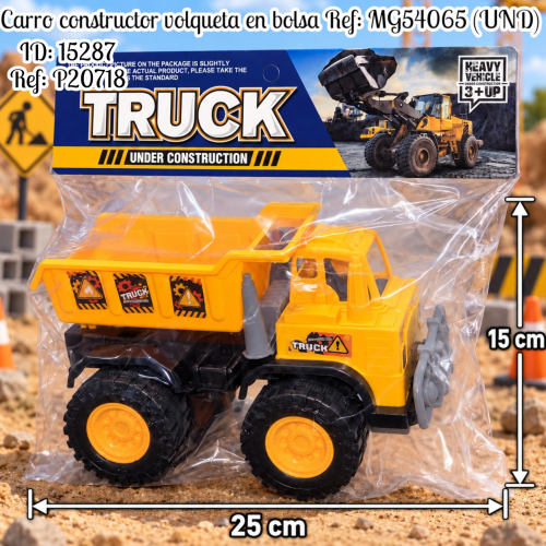 Carro constructor volqueta en bolsa Ref: MG54065 (UND)