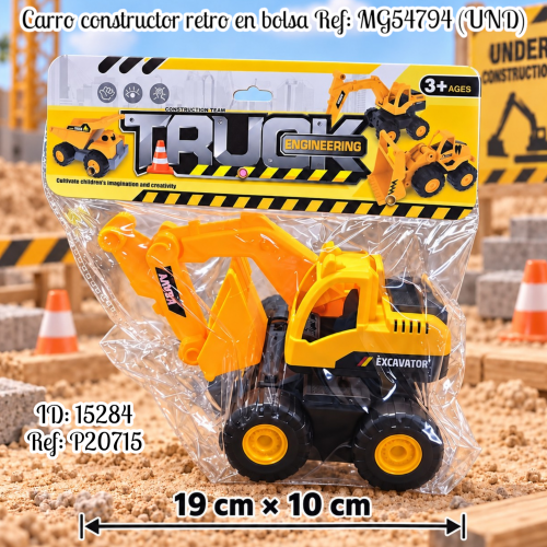 Carro constructor retro en bolsa Ref: MG54794 (UND)