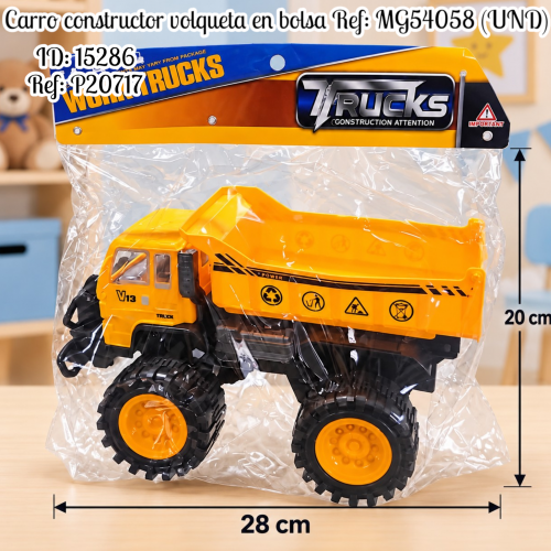 Carro constructor volqueta en bolsa Ref: MG54058 (UND)