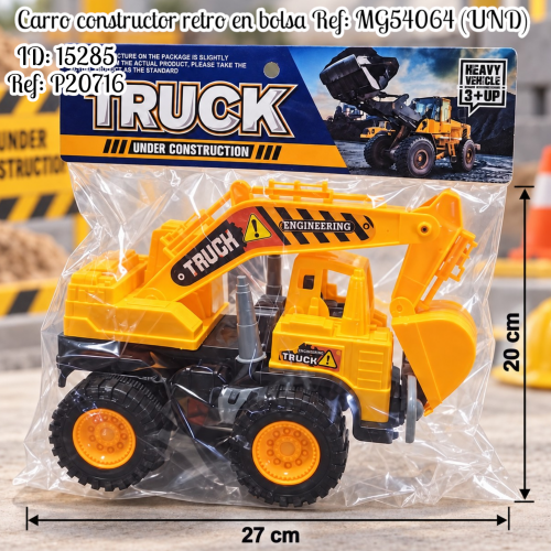 Carro constructor retro en bolsa Ref: MG54064 (UND)