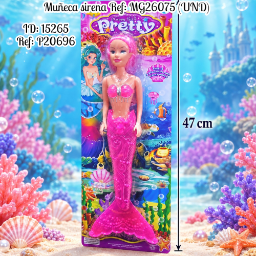 Muñeca sirena Ref: MG26075 (UND)