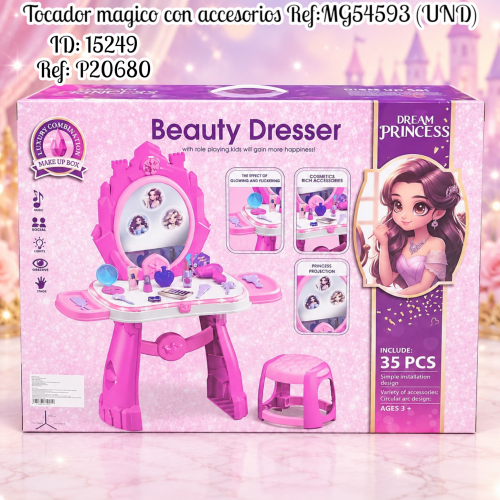 Tocador magico con accesorios Ref:MG54593 (UND)