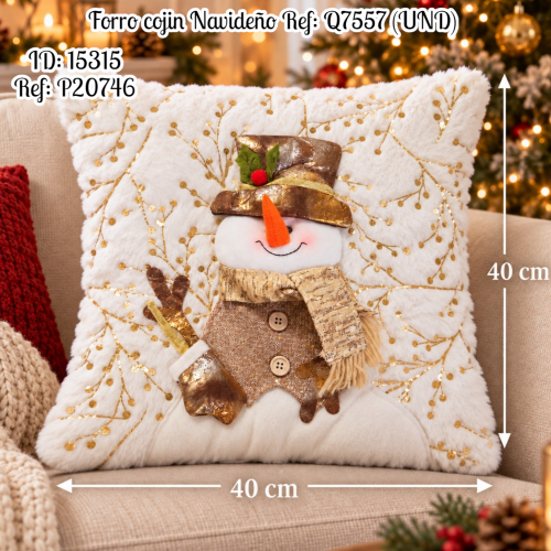 Forro cojin Navideño Ref: Q7557 (UND)