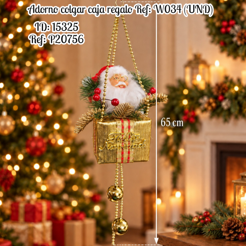Adorno colgar caja regalo Ref: W034 (UND)