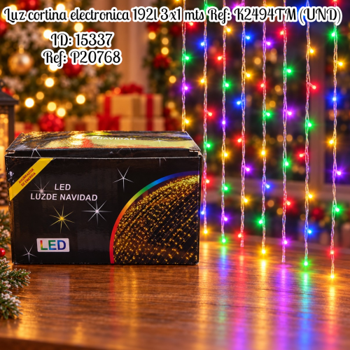 Luz cortina electronica 192l 3x1 mts Ref: K2494TM (UND)